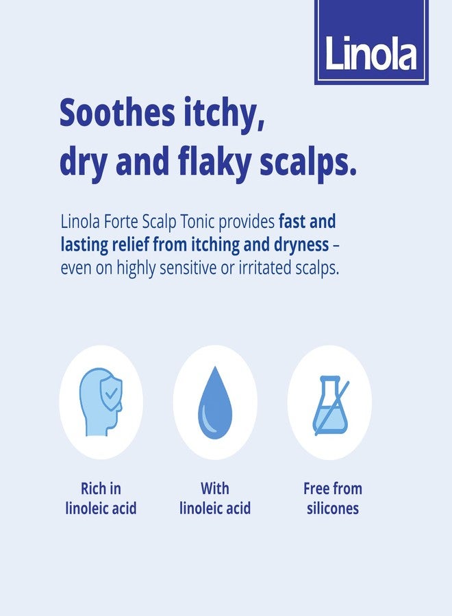 Linola Forte Scalp Tonic - Scalp Care for Itchy, Dry & Flaky Scalps - Soothes Mild Inflammation - with Essential Linoleic Acids - for Skin Prone to Atopic Eczema - Made in Germany - 100 ml (3.4 Fl Oz) - Image 5